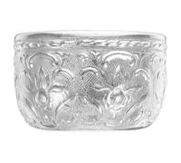 TIKODIDA Traditional Thai Carved Tin Bowl Multipurpose Decorative Small Bowl for Spa Essential Oil Storage and Home Table Display