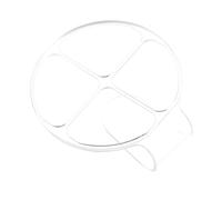 TIKODIDA Transparent Acrylic Makeup Palette Handheld Cosmetic Mixing Tray for Foundations Lipsticks Concealers Portable Artist Color Mixing Plate for Travel and Professional Use