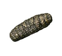 TIKODIDA Vintage Trepang Sculpture Miniature Brass Sea Cucumber Figurine Desktop Decoration Handcrafted Brass Craft Statue Nautical Home Décor Accent for Living Room or Office