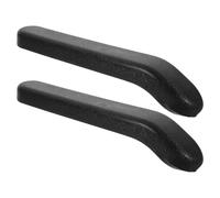 TIKODIDA Wheelchair Armrest Pad Pair Black PU Foam Soft Curved Design 8.5 or 14Cm Hole Distance Versatile Fit for Manual Wheelchair Users and Mobility Scooter Riders