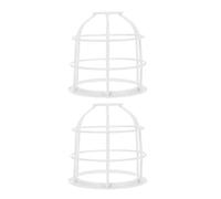 TIKODIDA Wire Cage Light Cover and Light Bulb Guard Shade for Industrial Lamp and Workshop Lighting, Mesh Design Reducing Maintenance Frequency, 2Pcs Metal Guards
