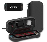 TIKOdirect Carrying Case for Nintendo Switch 2 (2025) & 2021 OLED & 2017, Travel Hard Shell Portable Bag with 24 Game Card Slots, Switch 2 Carrying Case for Accessory Kits, Black