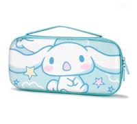 TIKOdirect Carrying Case for Switch & OLED Mode, Cute Portable Travel Bag with 10 Game Card Slots Inner Storage Bag for Switch Console Joy-Con & Accessories, Blue