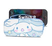 TIKOdirect Carrying Case for Switch2, Cute Portable Travel Bag with 10 Game Card Slots Inner Storage Bag for Switch Console Joy-Con & Accessories, Blue