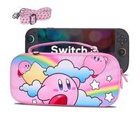 TIKOdirect Carrying Case for Switch2, Cute Travel Bag in Pretty Pattern Design of Purple Interior with an Adjustable Shoulder Strap, Purple