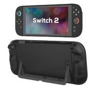 TIKOdirect Protective Case for Switch 2, Hard PC Slim Dockable Cover Case Designed for Switch 2 2025, Game Console and Joy Con Controllers, Black