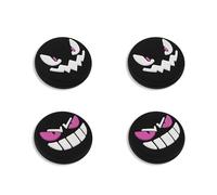 TIKOdirect Thumb Grips Caps Compatible with Switch 1/OLED/Lite, 4PCS Kawaii Joystick Cap Grip Soft Silicone Cute Switch Thumb Grips Protective Ergonomic Button Cover, Black G