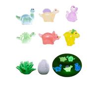 tikono Dinosaur Shoe Charms - 8pcs 3D Glow in the Dark Decorations for Boys! Resin Pins for Clog Shoes, Bracelets & Dinosaur Party Favors