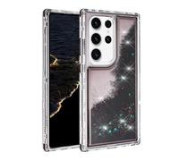 TikoVast Designed for Samsung Galaxy S24 Ultra Case with Liquid Glitter, 3-in-1 Military-Grade Protection & Sparkling Quicksand Design, Clear Anti-Yellowing Bling Galaxy S24 Ultra Case for Women 6.8”