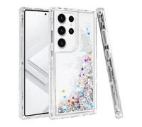 TikoVast Designed for Samsung Galaxy S25 Ultra Case with Liquid Glitter, 3-in-1 Military-Grade Protection & Sparkling Quicksand, Clear Anti-Yellowing Bling Galaxy S25 Ultra Case for Women 6.9”