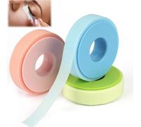 Tikplus 3 Rolls Eyelash Tape, Self Adhesive Lash Tape, Breathable Eyeliner Tapes, Lash Tape for Eyelash Extension, Makeup Strips for Lashes Grafting Eyelid Liftiing(0.5inch x 10Yards)