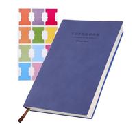 Tikplus A5 Notebook, 8.3"×5.7" 360 Pages Lined Note Book A5 Ruled Journal, College Lined Journal for Men, PU Leather Notepad for Office Home School Writing,Note Taking,Stationery Supplies,