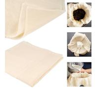 Tikplus Muslin Cloths for Cooking, 4 Pack 50x50cm Cheese Cloth, Reusable Soft Cheesecloth for Straining, Cotton Cloth Food Strainer, Muslin Clothes Weave Fabric Filter for Straining, Cooking, Baking