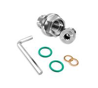 TIKSCIENCE M14.1-1.5 x 15mm Oil Drain Plug Oversize Piggyback, Stainless Steel Self Tapping Oil Pan Thread Repair Kit with O-Ring