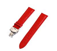 TikTako Genuine Leather Watchbands 12 24MM Universal Watch Butterfly Buckle Steel Buckle Strap Wrist Belt Bracelet Tool