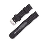 TikTako Nylon Canvas Watch Band 18mm/20mm/22mm/24mm Sports NATO Watchband Steel Needle Buckle Watch Accessories Black 22mm