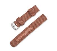 TikTako Nylon Canvas Watch Band 18mm/20mm/22mm/24mm Sports NATO Watchband Steel Needle Buckle Watch Accessories Brown 20mm