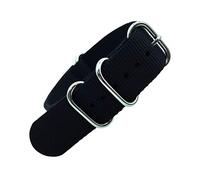 TikTako Nylon Quick Release Replacement Watch Bands 18mm/20mm/22mm/24mm Army Sports NATO Watchband Black 18mm