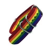 TikTako Nylon Quick Release Replacement Watch Bands 18mm/20mm/22mm/24mm Army Sports NATO Watchband Colorful 2 20mm