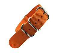 TikTako Nylon Quick Release Replacement Watch Bands 18mm/20mm/22mm/24mm Army Sports NATO Watchband Orange 20mm