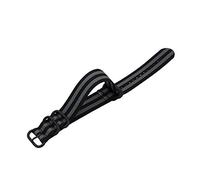 TikTako Nylon Watch Straps 18mm/20mm/22mm/24mm Nylon Watch Band NATO Nylon Canvas Watch Strap Black Ash 24mm