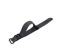 TikTako Nylon Watch Straps 18mm/20mm/22mm/24mm Nylon Watch Band NATO Nylon Canvas Watch Strap Gray 24mm