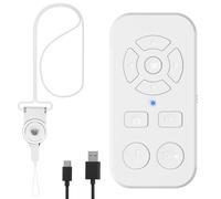 TikTok Scrolling Remote Control for iPhone, iPad, iOS, Android, Bluetooth Remote Control For Kindle App Page Turner,Camera Photo, Video Like Clicker for iPhone,Samsung,Smartphone, White