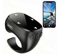 Tiktok Scrolling Ring,Air Finger Ring Mouse with a Touchpad, Portable Handheld Bluetooth 5.3 Wireless Scroller Remote Control Page Turner for i-Phone/i-Pad/Android/PC/Camera/Video Recording/Kindle App