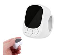 TikTok Scrolling Ring Air Touch Bluetooth Mouse,Type-C Rechargeable Lightweight 12.5g Wireless Touchpad for E-Book Page Turn Camera Selfie Shutter Short Video Remote Control for Phone Tablet-White