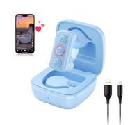 TikTok Scrolling Ring, Bluetooth Remote Control Page Turner for iOS iPad Android, Finger Scroller for TikTok Camera Video Shutter Selfie Button - Blue