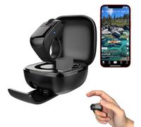 Tiktok Scrolling Ring with Touchpad,2in1 Dual Mode Portable Handheld Bluetooth 5.3+2.4G Wireless Mouse with Remote Control,Air Finger Ring Scroller Page Turner for Phone/i-Pad/Android/PC/App/Camera