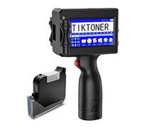 TIKTONER 127T2 Portable Handheld Inkjet Printer 1 inch Handheld Printer 4.3 Inch LED Screen Quick Drying Ink Cartridge Hand held Printer for QR Code Date Logo Label Barcode Batch Number