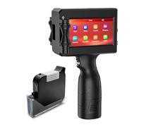 TIKTONER Handheld Inkjet Printer Printing Height Max 1 Inch, Batch Code Printer with 42ML Quick-Drying Ink Cartridge for Text/Barcode/Date/Number, 1" Handheld Printer for Many Surface Metal Cardboard
