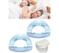 Tiktrove Anti Snoring Mouthpiece Universal Size, Reusable Easy Clean, Sleep for You Partner (2 PCS)