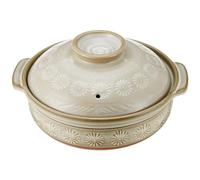 TIKUSAN Donabe Japanese Hot Pot Banko Ware Made in Japan (9 go(108 fl oz.))