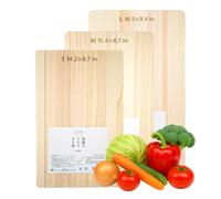 TIKUSAN Natural Cypress Hinoki Cutting Board Made In Japan (Small 14.2″×8.7″)