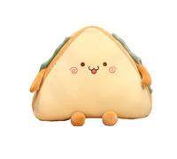 Tikwisdom Sandwich plush toys, creative sandwich pillow, cartoon simulation food soft bread toys, children's birthday, high 32cm (Style 1)