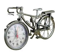 Tikwisdom Vintage Bicycle Alarm Clock, Desktop Alarm Clock, Pointer Display, Creative Clock, Fashion Home Decoration 22cm