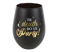 Til Death Do Us Party Stemless Wine Glass - Perfect Blend of Dark Humor and Elegant Style