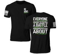 Til Valhalla Project Be Kind Tee | Veteran Owned and Operated - Proudly Printed in The USA, Black, Large