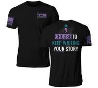 Til Valhalla Project Keep Writing Your Story Graphic Tee | Veteran Owned and Operated | Proudly Printed in The USA (US, Alpha, Large, Regular, Regular, Black)