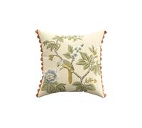 'Tila Lime' Linen Cushion Sanderson Cream One Size