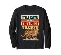 Tilcayo Tili Kayu Tiny Foot Cat Wildlife Long Sleeve T-Shirt