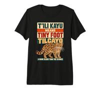 Tilcayo Tili Kayu Tiny Foot Cat Wildlife Premium T-Shirt