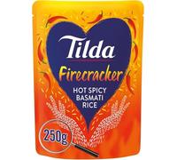 Tilda Basmati Rice Variety Pack, 6 Flavours, 250g Each - Firecracker, Peri Peri, Sweet Chilli & Lime, Saag Aloo, Aromatic Masala, Wholegrain (Pack of 1, Firecracker)