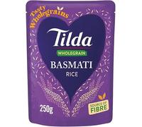 Tilda Basmati Rice Variety Pack, 6 Flavours, 250g Each - Firecracker, Peri Peri, Sweet Chilli & Lime, Saag Aloo, Aromatic Masala, Wholegrain (Pack of 1, Wholegrain)