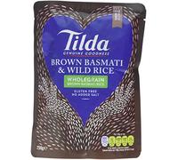 Tilda Brown Steamed Basmati and Wild Rice, 250 g, Pack of 6