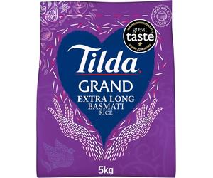 Tilda Grand Extra Long Basmati Rice, 5kg