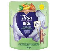 Tilda Kids Vegetable & Wholegrain Rice 125gr x 10 Pack