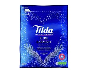 Tilda Pure Basmati Rice 5kg - Premium Aromatic Grains from the Himalayas | Glute